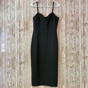 H&M Womens Black Bodycon Dress size M